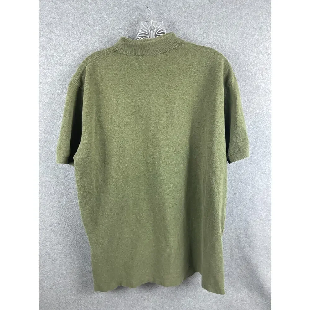 VTG Ralph Lauren Polo Shirt Men's L Green Short Sleeve Preppy Classic‎ Pullover